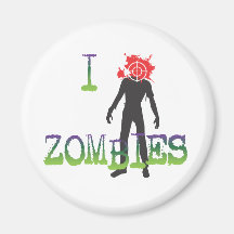 I Headshot Zombies Refrigerator Magnet