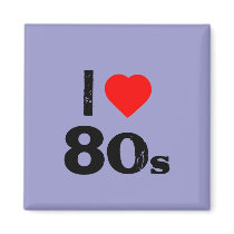 "I Heart 80's" Fridge Magnet