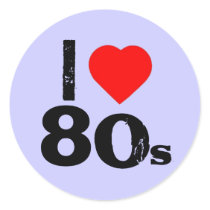 "I Heart 80's" Stickers