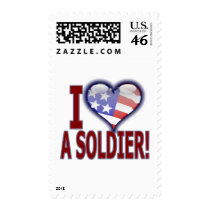 I (heart) a Soldier! postage