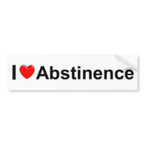 I Heart Abstinence bumper stickers