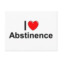I Heart Abstinence postcards