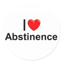 I Heart Abstinence stickers