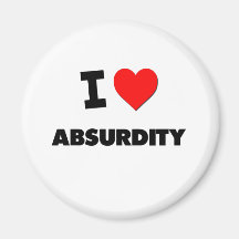 I Heart Absurdity Refrigerator Magnets