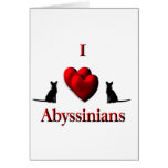 I Heart Abyssinian s Greeting Cards