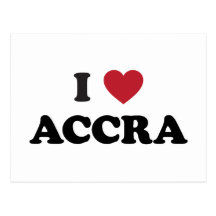 I Heart Accra Ghana Postcards