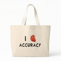 I Heart Accuracy Tote Bags