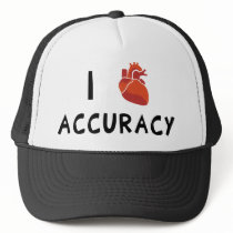 I Heart Accuracy Trucker Hats