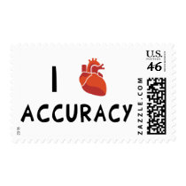 I Heart Accuracy Postage Stamp