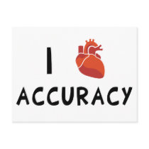 I Heart Accuracy Post Cards