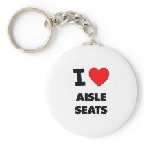 I Heart Aisle Seats Key Chain