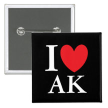 I Heart Alaska Pin