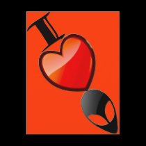 I *Heart* Aliens Postcard