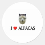 I "heart" alpacas stickers