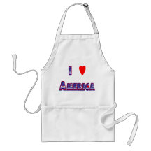 "I Heart America" apron