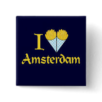 I Heart Amsterdam buttons