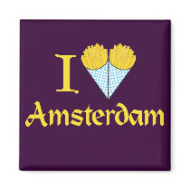 I Heart Amsterdam Fridge Magnet