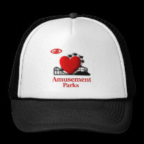 I Heart Amusement Parks hats