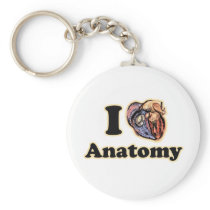 I heart Anatomy Science Super Geek Keychain