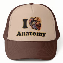 I heart Anatomy Science Super Geek Teacher Trucker Hat