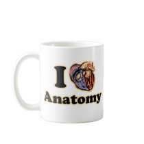 I heart Anatomy Science Super Geek Teacher Coffee Mug