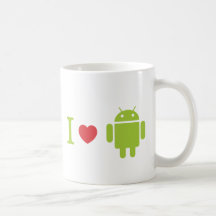 I heart Android Coffee Mugs