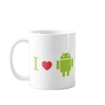 I heart Android Coffee Mugs