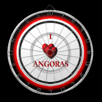 I Heart Angoras Regulation Dart Board dartboards