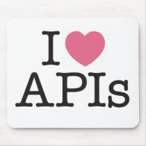 I Heart APIs Mouse Pad