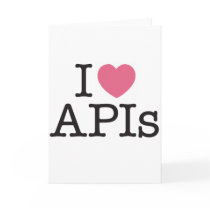 I Heart APIs Notecard