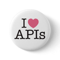 I Heart APIs Pin Button