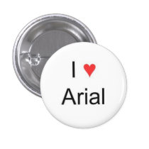 I heart Arial buttons