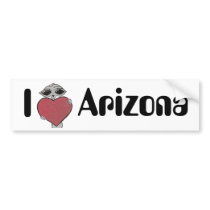 I Heart Arizona Alien bumper stickers by Quantum_Art_Nerd I Heart Arizona Alien bumper stickers
