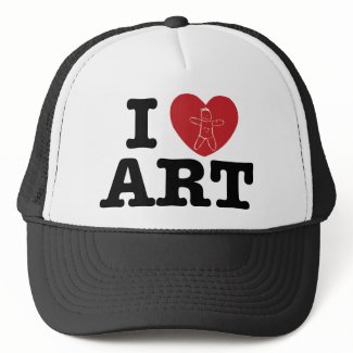 I Heart ART Mesh Hats