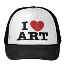 I Heart ART Mesh Hats
