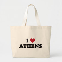 I Heart Athens Greece Bags