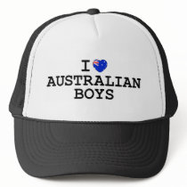 I Heart Australian Boys hats by LushLaundry I Heart Australian Boys hats
