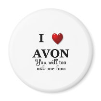 i heart avon ask me how fridge magnets
