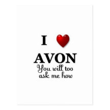 i heart avon ask me how post cards
