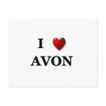 i heart avon post cards