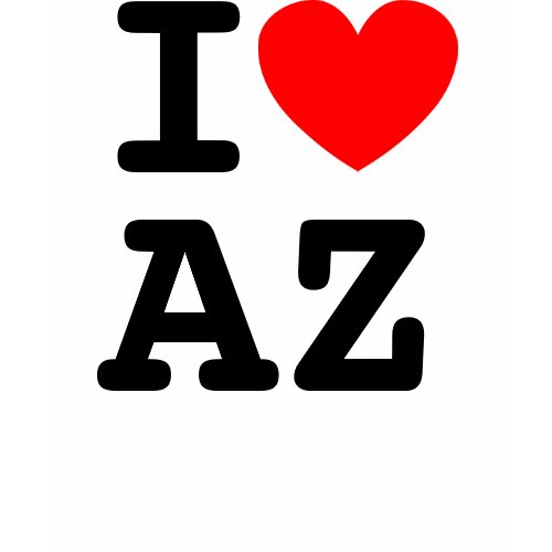 I Heart AZ Shirt zazzle_shirt