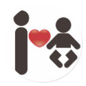 I Heart Baby stickers by auraclover I Heart Baby stickers