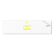 I Heart Bacon Bumper Sticker