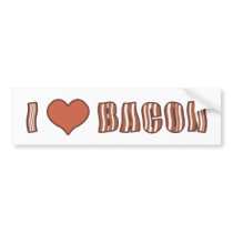 I Heart Bacon Bumper Sticker 001 bumper stickers by Adoration I Heart Bacon Bumper Sticker 001 bumper stickers