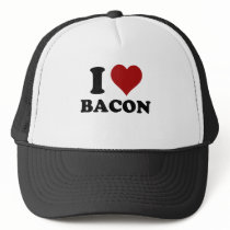 I HEART BACON TRUCKER HAT