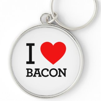 I Heart Bacon keychain