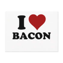 I HEART BACON POSTCARDS