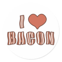 I Heart Bacon Stickers 001