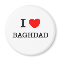 I Heart BAGHDAD Refrigerator Magnets