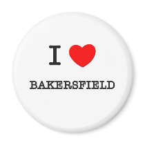 I Heart BAKERSFIELD Magnets